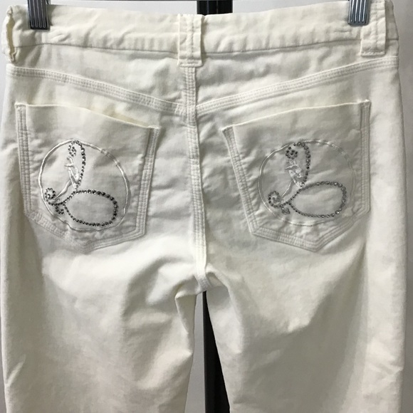 Bebe cream colored corduroy like Pants in size 27 - Picture 5 of 6